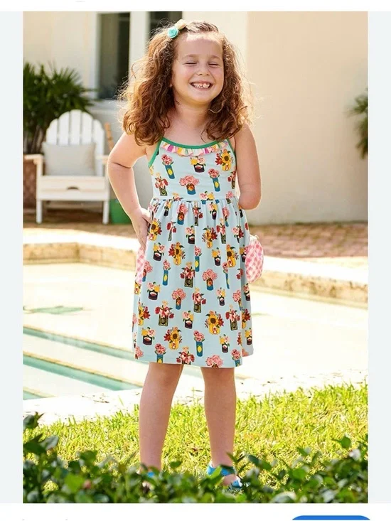 Sz6 Matilda Jane Brilliant Daydream Pocketful of Flowers Dress - Picture 7 of 8